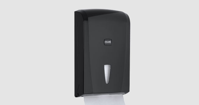 Z Katlı Kağıt Havlu Dispenseri Kapasite 400 Havlu  (Siyah)